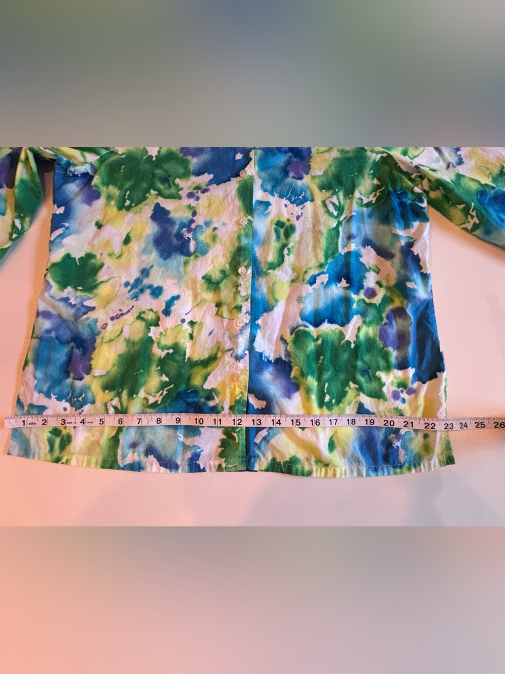 Jones New York Tie-Dye Button-Down Shirt, Women’s XL - Picture 9 of 13